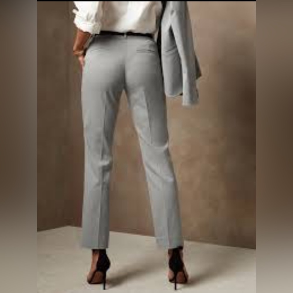 Banana Republic Cotton Blend Gray Tailored Pants